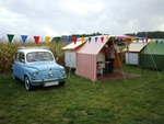Fiat 750 und Dethleffs Camper